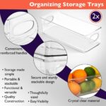 CLEARSPACE Plastic Pantry Organization and Food Storage Bin – Great Kitchen Fridge Organizer Bins, 2 Pack - Image 3