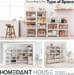 HOMEDANT House 5 Tier 24.1" W Laminated Metal Shelving Unit Adjustable Storage Utility Rack Heavy Duty Shelves Organization Multipurpose Shelf Kitchen Garage Pantry Closet 1 Pack - Image 6