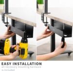 VIVO Under Desk 17 inch Cable Management Tray, Power Strip Holder, Cord Organizer, Wire Tamer for Office and Home, Black, DESK-AC06-1C - Image 4