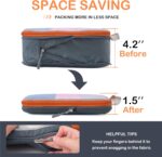 Cipway Mesh Compression Packing Cubes, Ultralight See Through Luggage Organizer Bags, Travel Essentials for Carry on Suitcase （3Pcs,Grey） - Image 5