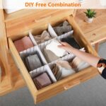 10Pcs Drawer Dividers, 15.75" x 3.55", Thick, DIY Organizer Separator, Large Adjustable Dresser Drawer Organizer for Clothes, Bedroom, Bathroom, Kitchen Cutlery, Desk, Office Storage - Image 4
