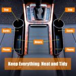 Car Seat Gap Filler Organizer Between Front seat car Organizer and Storage Box, Auto Premium PU Leather Console with Cup Holder, Car Pocket for Interior Essentials (for Passenger Side) - Image 3