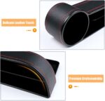 Car Seat Gap Filler Organizer Between Front seat car Organizer and Storage Box, Auto Premium PU Leather Console with Cup Holder, Car Pocket for Interior Essentials (for Passenger Side) - Image 9