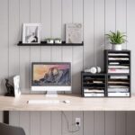 Ballucci File Organizer Paper Sorter, 5 Tier Adjustable Shelves Office Desk Organizer, 13 5/8" x 9 1/4" x 12", Black - Image 3