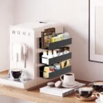 Magnetic Spice Rack Organizer for Fridge Seasoning Organizer for Kitchen storage with Screw Magnetic Shelf for Refrigerator and Oven(6pack-Black) - Image 6