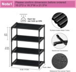 4 Tier Small Shoe Rack, Narrow Stackable Kids Toddler Adult Shoe Storage Organizer Shelf for Closet Floor Entryway Bedroom, Space Saver Shoe Rack Organization Shelves - Image 4