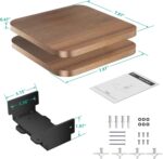 WALI Heavy Duty Floating Speaker Shelves Wall Mounted - Set of 2 - for Surround & Rear Sound, Satellite, Bookshelf Speakers & Home Theater – 7.9" x 7.9" Sturdy Design – 55 lbs Capacity Per Shelf - Image 3