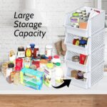 TidyFriend Stackable Storage Bins for Pantry, 4 Pack Stackable Bins For Organizing Food, Kitchen, and Bathroom Essentials (White) - Image 3
