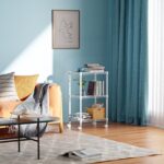 3 Tier Shelf Metal Storage Shelves Wire Rack Closet Organizers with Wheel for Garage Kitchen Bathroom Laundry White 11.8" D x 17.7" W x 29.8" H - Image 3