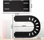 Book Organizer,File Organizer,Desk Organizer,Binder Organizer for Desk, Adjustable Vertical Magazine File Holder for Office School & Classroom (black) - Image 3