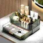 MIUOPUR Makeup Organizer with Stackable Drawers, Bathroom Vanity Organizers and Storage, Ideal for Desk and Dresser Countertops, Great for Cosmetics, skincare, Lipsticks, Nail Care -Green - Image 4