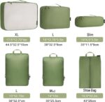 Bagail Ultralight Compression Cubes 7 Set - 3 Packing Cubes, 3 Organizers, and 1 Shoe Bag - Image 3