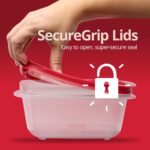 Rubbermaid EasyStore Rectangle, Square, and Round Containers, 34-Piece Set, Food Storage Containers, Food Storage Containers with Lids - Image 4