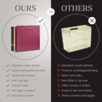 File Organizer for Desk - This Acrylic Storage Box is great for Office Organization - Its Modern Acrylic Magazine Holder makes a Great Gift for Home/Work Space - Image 3