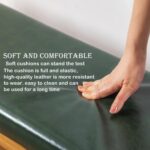 latifolia Solid Wood Bench, Entryway Shoe Bench with Cushion, Flip-Open Storage Compartment, 2-Tier Shoe Organizer(Green,31.50''L) - Image 5