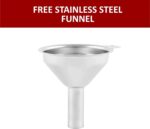 Orii Hourglass Kitchen Spice Rack with 20 EMPTY jars with FREE Stainless Steel Funnel and Labels - Image 4