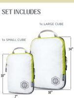 Compression Packing Cubes Set for Travel - Lightweight, Durable Clothes Organizer for Carry-On Luggage and Suitcases by TRIPPED Travel Gear - Image 4
