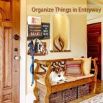 Key and Mail Holder for Wall with 2 Double Key Hooks with Black Board Floating Shelf Rustic Wood Decorative Hanger for Entryway, Storage, Living Room, Hallway, Kitchen (Dark Brown) - Image 4