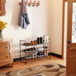 SUFAUY 3-Tier Shoe Rack, Closet Metal 33" Wide Shoe Rack Organizer Heavy Duty, Stackable, Black - Image 3