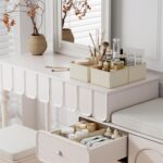 DIMJ Drawer Organizer Clothes, 12 Pack Dresser Organizer, Foldable Closet Organizers and Storage, Fabric Dresser Bins, Drawer Dividers for Nursery, Baby Clothes, Underwears, Sock (Beige) - Image 5