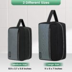 Travel Toiletry Bag - Small Tavel Bag for Toiletries, Cosmetics, Accessories, Gifts - Black - Image 3