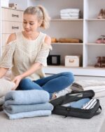 BAGSMART Compression Packing Cubes for Travel, 6 Set Packing Cubes for Carry on Suitcases, Compression Travel Cubes & Suitcase Organizer for Packing with Shoe Bag Black - Image 8