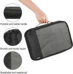 Packing Cubes for Travel Essentials,4 Set Packing Cubes for Suitcases,Lightweight Mesh Luggage Organizer Bag,Black - Image 4