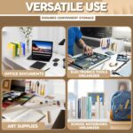 Desktop File Organizer, Mail Organizer, 7 Compartments Office File Sorter, for Easy access to your files, Invoices, Letters and more - 4.5" Height x 8.8" Width x 5.5" Depth - White, Eco-Friendly - Image 5