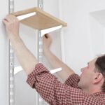 6 Pcs 36 Inch Dual Shelf Tracks Shelving System Shelf Rail Bracket Track Shelves Adjustable Wall Shelves Support for use with Kitchen Laundry Closet Organization Storage - Image 7