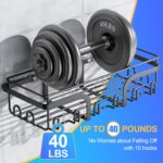 5 Pack Adhesive Shower Caddy, No Drilling Shower Shelves, Rustproof Stainless Steel Bath Shower Organizers, Large Capacity Shower Rack for Bathroom Storage & Home - Image 4