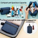Travel Toiletry Bag for Women Men, Small Makeup Bag, Water-Resistant Cosmetic Bag, Cosmetic Pouch, Traveling Dopp Kit, Travel Essentials Accessories (Black) - Image 4