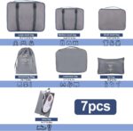 Packing Cubes for Travel - 7 Set Luggage Organizer Bags for Family, Mesh Breathable Travel Packing Cubes for Suitcases Durable Essentials Bags Set with Large Toiletries Bag - Image 3