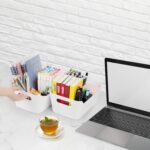 Tiawudi 12 Pack Storage Bins, Plastic Storage Containers, Multi-Use White Organizer Bins for Cabinet, Pantry, Drawer, Closet, Countertop or Shelves - Image 4