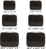 DoubleTrip Packing Cubes for Suitcases Carry on Luggage Organizer 6 Set Travel Accessories Lightweight Storage Bag Space Saver Clothes Pouch Large - Image 3
