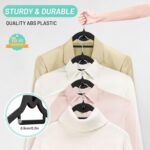 Velvet Hangers 30 Pack, STOPKLAS Black Clothes Hanger Non Slip Felt Hangers with 360° Swivel Hook, Thin Hanger Space Saving, Heavy Duty Closet Hanger for Clothes, Coats, Suits, Dress, Pants - Image 4