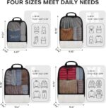 4 PCS Set Compression Packing Cubes for Travel, Lightweight Packaging Organizer Bags for Carry On Space Saving, Travel Essentials Cubes for Suitcase Backpack, Beige - Image 3