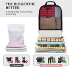 4 PCS Set Compression Packing Cubes for Travel, Lightweight Packaging Organizer Bags for Carry On Space Saving, Travel Essentials Cubes for Suitcase Backpack, Beige - Image 4