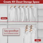 Space Saving Hanger Hooks 20Pcs, Upgrade Heavy Duty Space Saver Hangers Connector Hooks for Clothes, Premium Hanging Closet Organizer for Dorm, Ganchos para Colgar Ropa, Black - Image 3