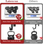 Space Saving Hanger Hooks 20Pcs, Upgrade Heavy Duty Space Saver Hangers Connector Hooks for Clothes, Premium Hanging Closet Organizer for Dorm, Ganchos para Colgar Ropa, Black - Image 4