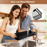 5 Pack Magnetic Shelves for Fridge and Washing Machine, Magnetic Laundry Organizer, Magnetic Spice Rack for Refrigerator with Versatile Hooks, Paper Towel Holder and Metal Storage Baskets - Image 5