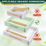 Lzerking Kitchen Drawer Dividers 6 Pack, 17-22" Adjustable Bamboo Drawer Organizers Large, Spring Loaded, Expandable Utensil Organizer, Works in Kitchen, Dresser, Closet, Bathroom, Bedroom - Image 4