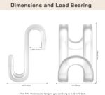 Tinfol Clear Hanger Connector Hooks, 100pc Space Saving Hooks for Closet Organizers,Heavy Duty Clothes Hanger Extender Clips for Hangers - Image 3