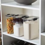 Rubbermaid Brilliance Pantry Food Storage Container Set, BPA-Free, Airtight & Leak-Proof, Clear, 8-Piece, Dishwasher Safe - Image 4