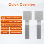 Cable Management Under Desk Cord Organizer, Cable Organizers for Cords, Hook and Loop Cable Ties, Adhesive Wire Straps, Reusable Cord Holder for Electronics & PC, Home & Office Essentials (40) - Image 4