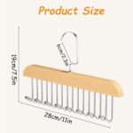 4 Pack Anti Slip Multi Hook Coat Racks,Tie Rack,Bra Hangers for Closet Organizer with 8 Hooks 360 °Swivel Wooden Hanger for Closet for Tie,Tank Top,Bra, Scarf,Hat - Image 3