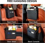 Car Seat Back Hanging Bag Car Document Holder Multi-Pocket Bottle Bag Storage Box Organizer Travel Tidy Pouch Pocket Kids - Image 4