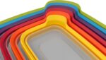 Joseph Joseph Nest Lock Plastic BPA Free Food Storage Container Set with Lockable Airtight Leakproof Lids, 12-Piece, Multi-Color - Image 4