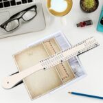 PerKoop 1 Set Plastic All-Purpose Document Sorter Alphabetical File Organizer Compact Upright Space Saving Paper Organizer for File Office,Beige,2.52 x 23.5 Inches - Image 3