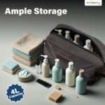 emissary Toiletry Bag for Men, Canvas Travel Toiletry Bag Men's Dopp Kit, Water-resistant Bathroom Bag Mens Shaving Kit, Travel Kit Small Bags, Shaving Bag, Toiletry Bags - Image 5