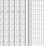 6 Pcs 36 Inch Dual Shelf Tracks Shelving System Shelf Rail Bracket Track Shelves Adjustable Wall Shelves Support for use with Kitchen Laundry Closet Organization Storage - Image 2